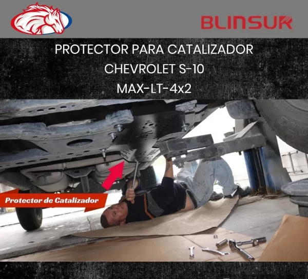 Protector Catalizador Antirrobo S-10 Doble Cab Max 2023