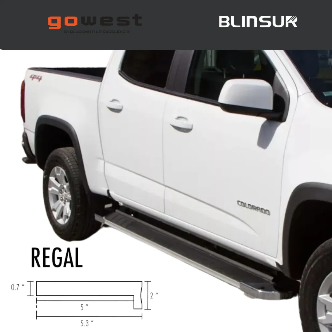 Estribos Regal Negros Ford F-150 Doble Cabina 2017 - 2022 + - Image 4