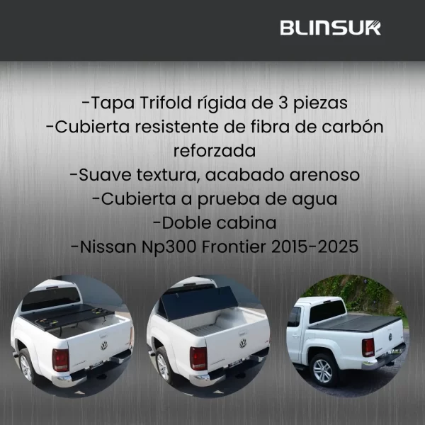Tapa Cubre Batea Tri-fold Np300 Y Frontier Pro4x 2015-2025