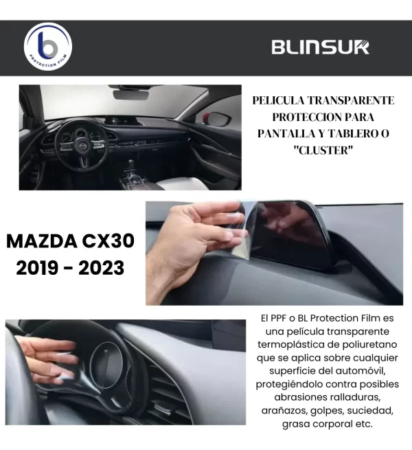 Protector Pantalla, Clúster Compatible Con Mazda Cx30 2023