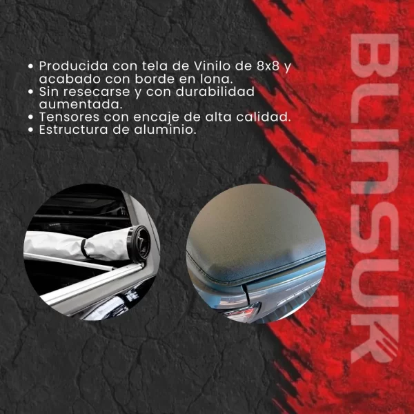 Tapa Cubre Batea Lona Roll Cover Chev Colorado 2012-2022