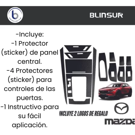 Calca Stickers Protector 4 Puertas Panel Central Mazda Cx30 - Image 4
