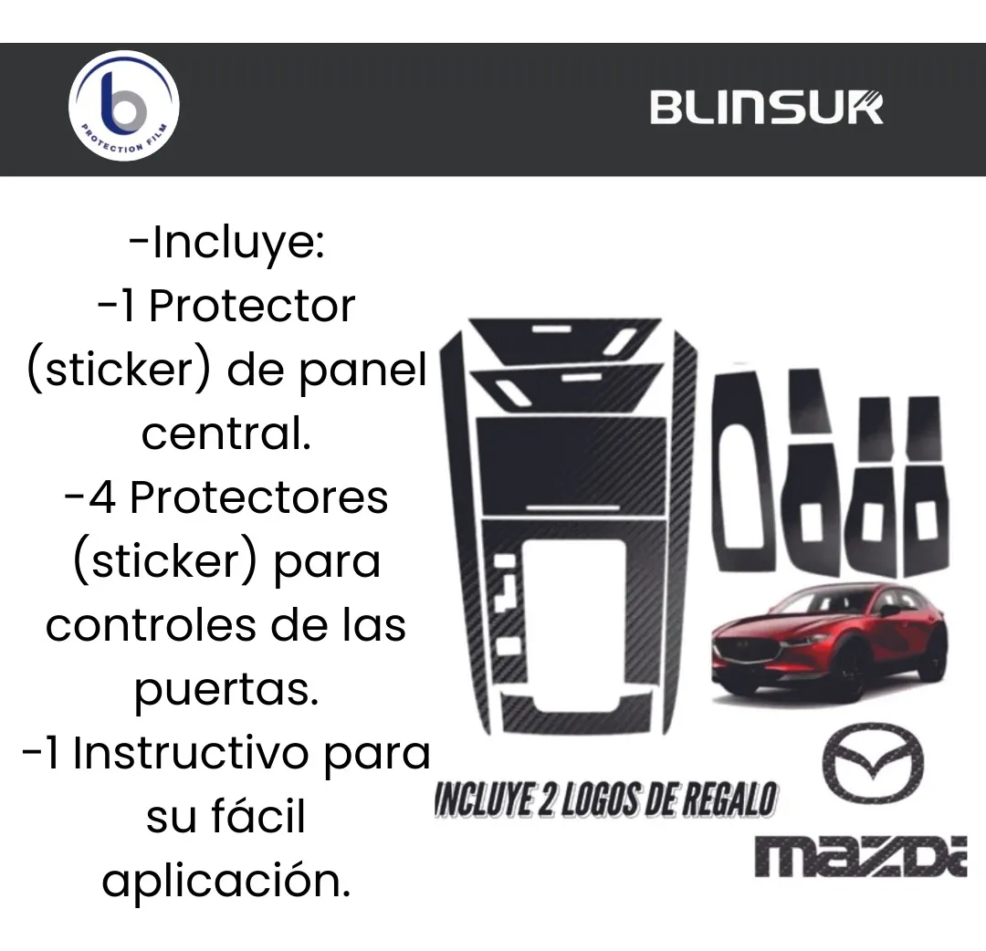 Calca Stickers Protector 4 Puertas Panel Central Mazda Cx30 - Image 4