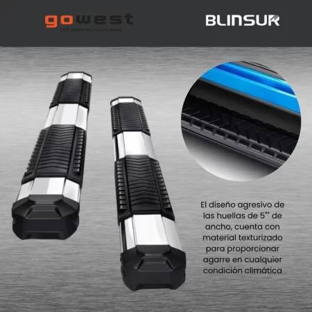 Estribos Serie 400 Inoxidable Chevrolet Colorado 2016 - 2023 - Image 4