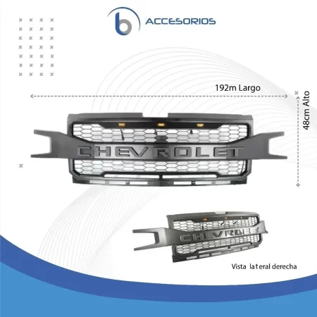 Parrilla Frontal Luz Led Cheyenne Silverado 1500 2019 - 2020 - Image 4