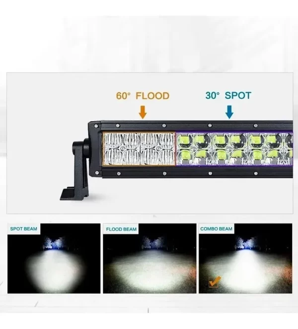 Barra Luz Led 22puLG Mictuning Rgb5d Multicolor Jeep Atv Suv