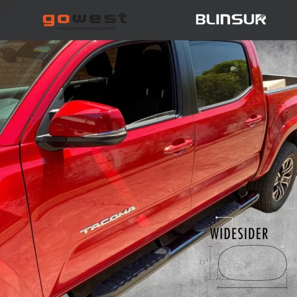 Estribos Widesider Ford F150 Lobo 2015 - 2020 Cab Sen Pin