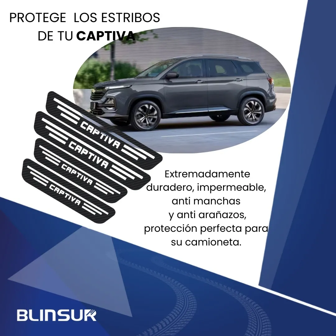 Protección De Estribos 4 Puertas Genérico Captiva - Image 4