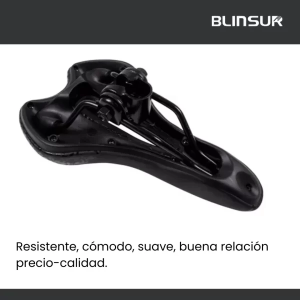 Asiento De Gel Color Negro Antiprostatico Para Bicicletas