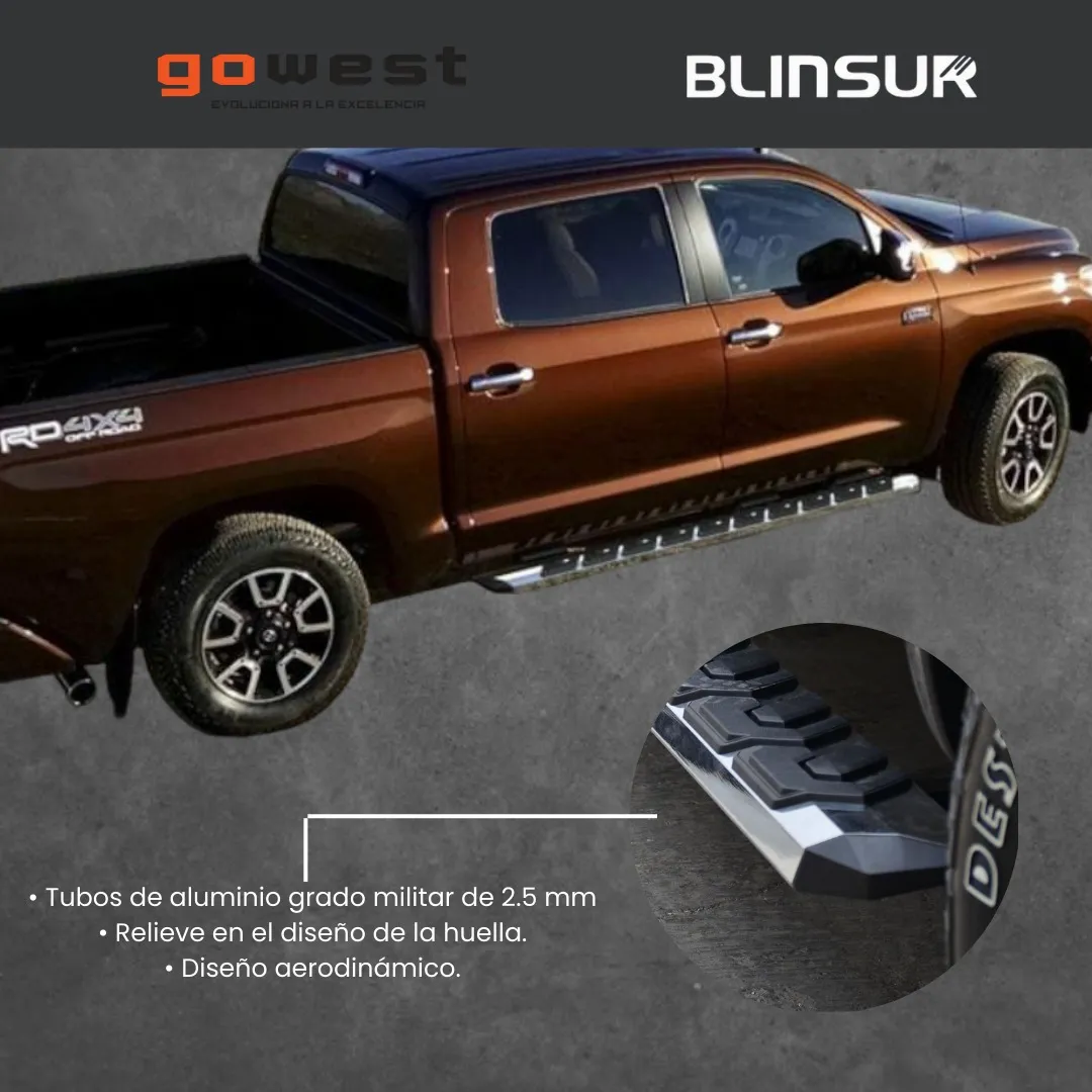 Estribos Serie 900 Cromados Para Mitsubishi L200 2016 - 2023 - Image 4
