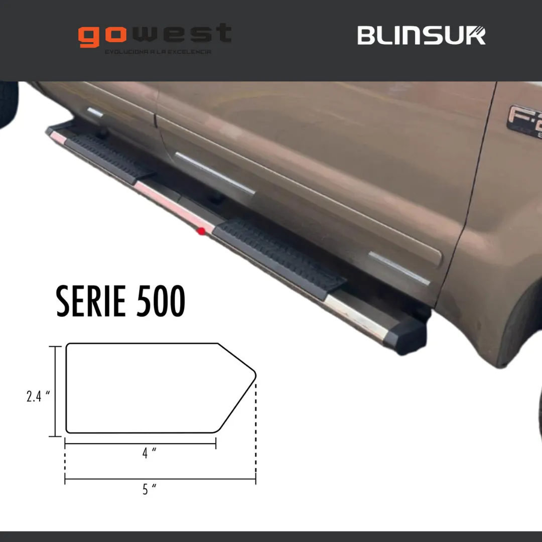 Estribos Serie 500 Compatibles Mitsubishi L200 2016 - 2023 - Image 4