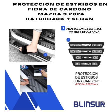 Kit Car Ppf Y Fibra De Carbono Para Mazda 3 2024 Hb Y Sedan - Image 4