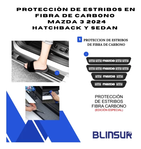 Kit Car Ppf Y Fibra De Carbono Para Mazda 3 2024 Hb Y Sedan