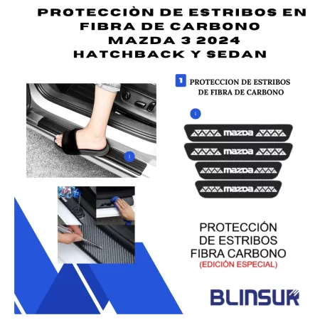 Kit Car Ppf Y Fibra De Carbono Para Mazda 3 2024 Hb Y Sedan - Image 4