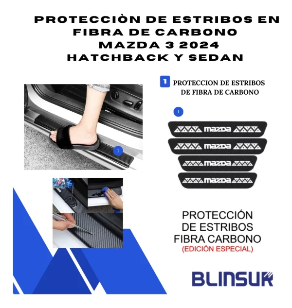 Kit Car Ppf Y Fibra De Carbono Para Mazda 3 2024 Hb Y Sedan