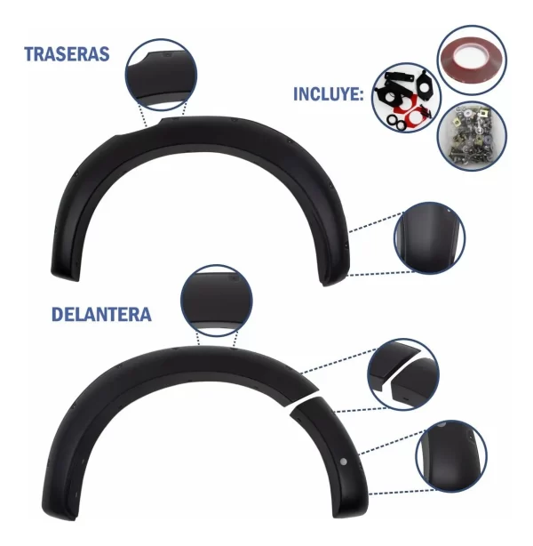 Cantoneras Simulación Tornillo Ford Ranger 2024