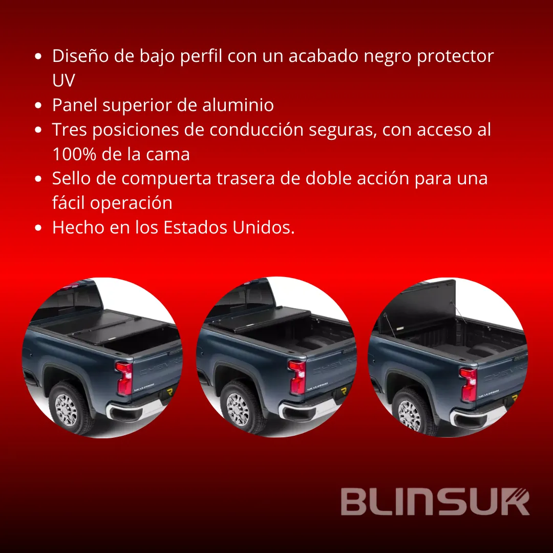 Tapa Cubre Batea Plegable Flex Para Ford F350 Sd 17-23 8.2