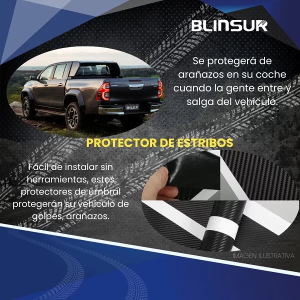 Calcomanías Bl Accesorios Hilux Protección Estribos 4 Unidad