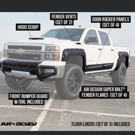 Kit Off Road Chev Silverado 1500 Caja Corta 2014 2015 - Image 4