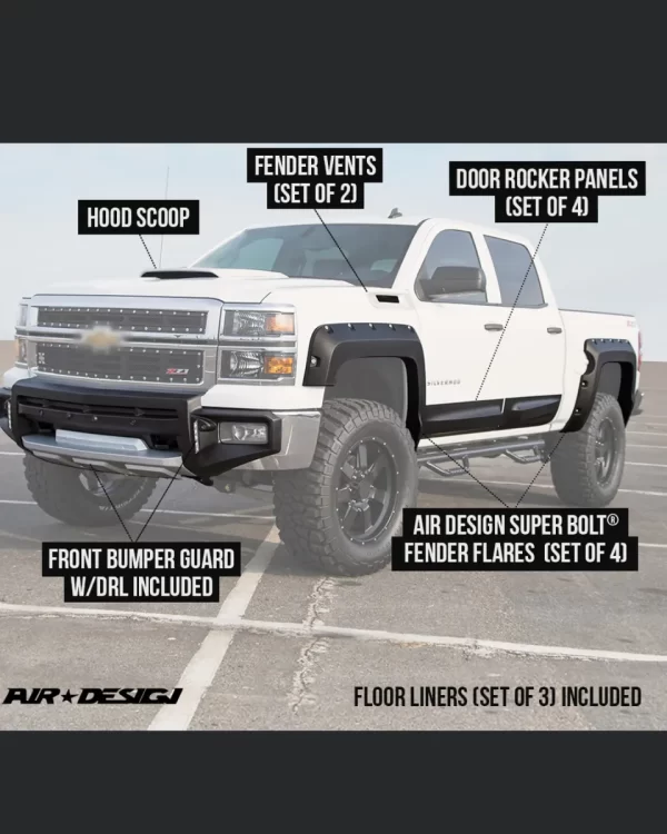Kit Off Road Chev Silverado 1500 Caja Corta 2014 2015