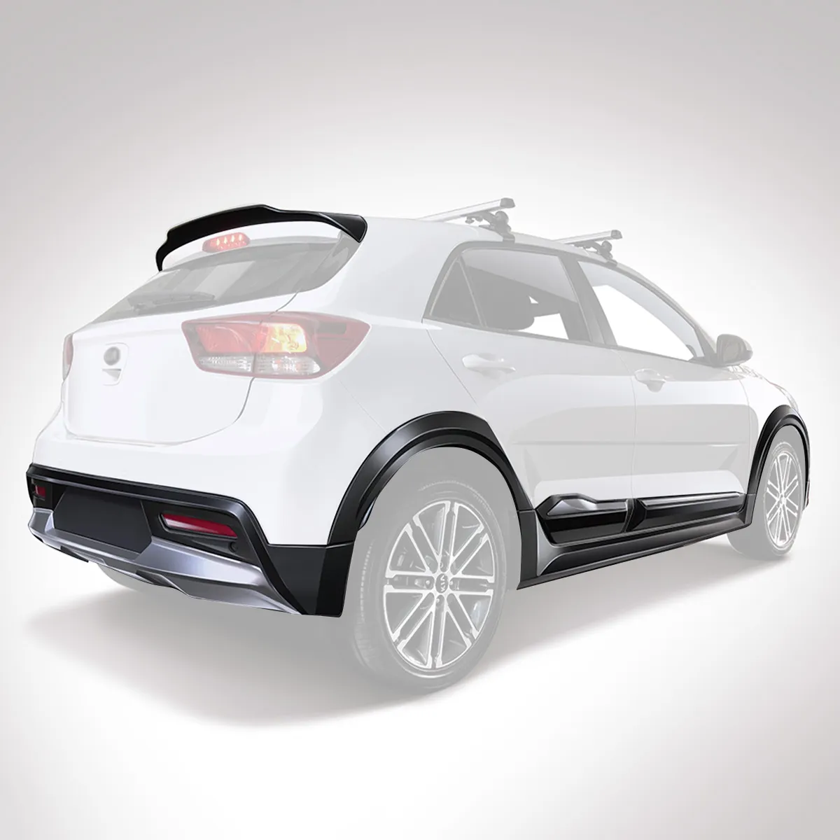 Body Kit Tipo Cross Air Design Kia Rio Hatchback 2018 2020 - Image 4