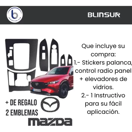 Kit Sticker 4 Puertas/panel Central Mazda Cx5 2019 A 2023 - Image 4