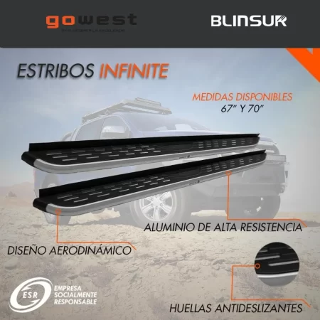 Estribos Infinite Mitsubishi Outlander Suv 2010 - 2021 + - Image 4