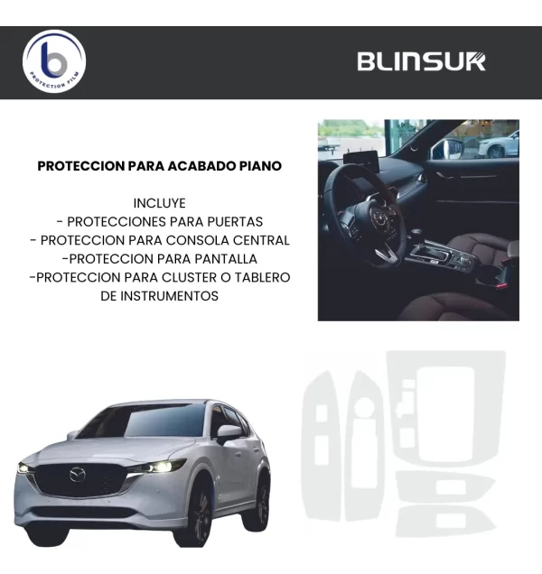 Proteccion Ppf Puertas Panel Pantalla Mazda Cx5 2020