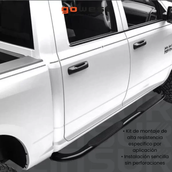 Estribos Redondos Toyota Tundra Crew Max 2007 - 2021 Negros
