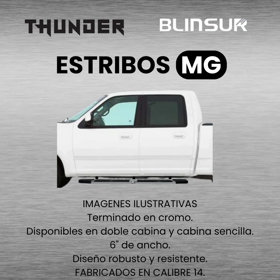 Estribos Mg 71 Para Ford Lobo F150 Doble Cabina 2004 - 2014 - Image 4