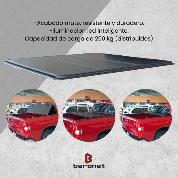 Tapa Cubre Batea Tri Fold Silverado 2019 - 2024 Cabina Sen