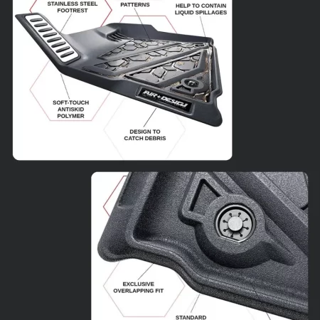 Juego De Tapetes Delantero Y Trasero Toyota Hilux 2017-2023 - Image 4