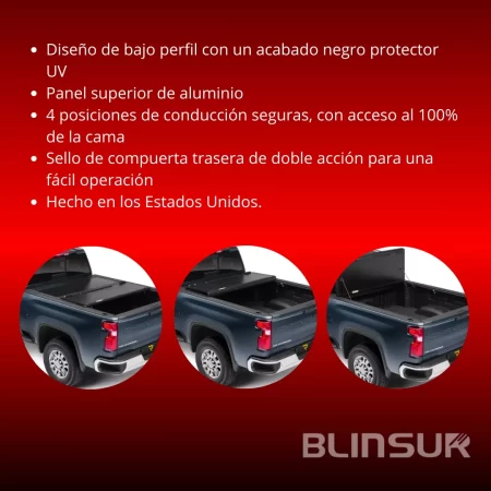 Tapa De Batea 4 Pasos Para F150 2009-2024 Doble Cabina - Image 4