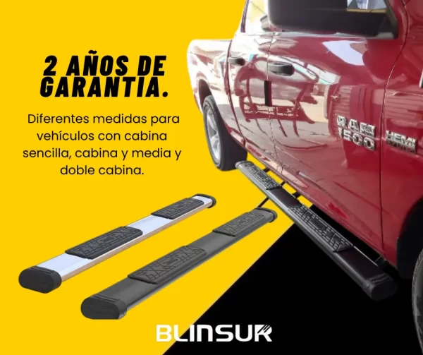 Estribos Bronx Para Dodge Ram 4000 2005-2009 Cabina Sencilla