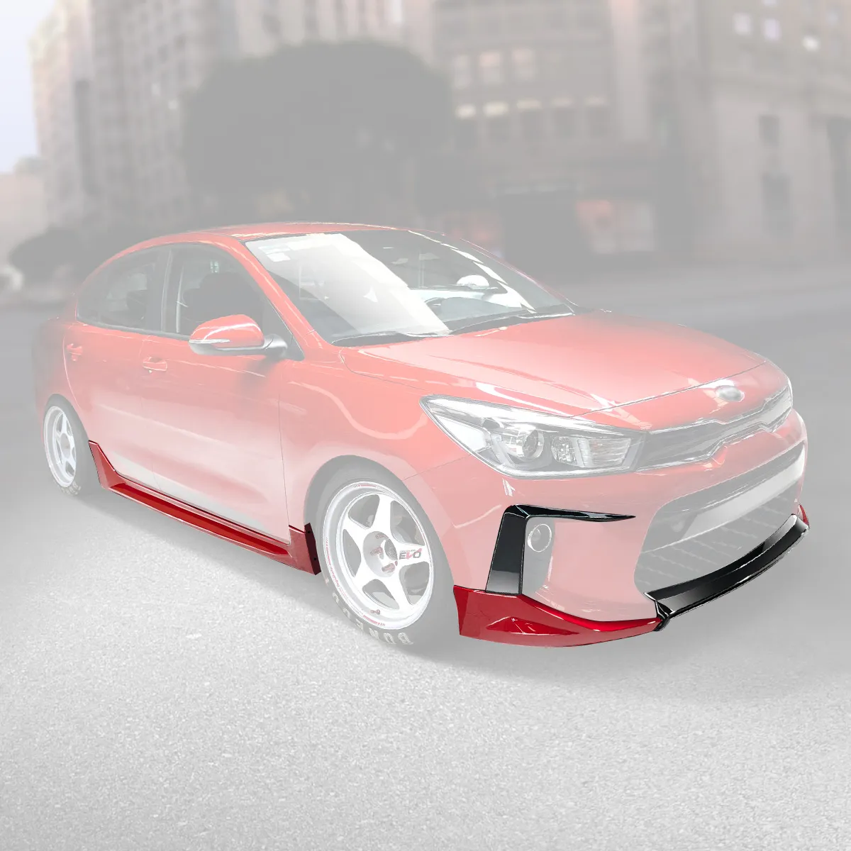 Body Kit Tipo Street Air Design Kia Rio Sedan 2018 - 2020 - Image 4