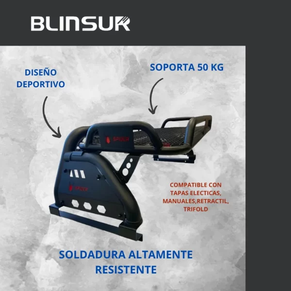 Roll Bar Cargo Con Canastilla Mitsubishi L200 2015 - 2024