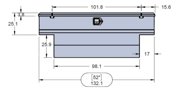 Caja Herrmientas Tipo Baul C/resaques Ram 700 Reg 2021-25