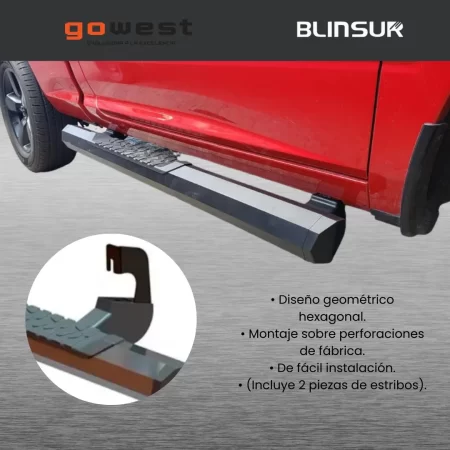 Estribos Serie 700 Cromados Para Ram 1500 Y 2500 2009 - 2023 - Image 4