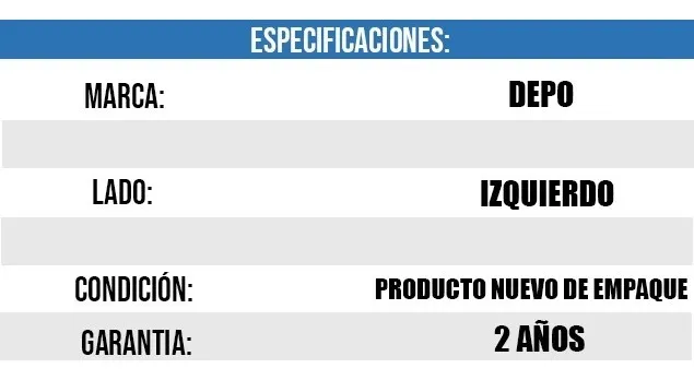 Faro Volkswagen Amarok 2011-2015 Depo Izquierdo - Image 4