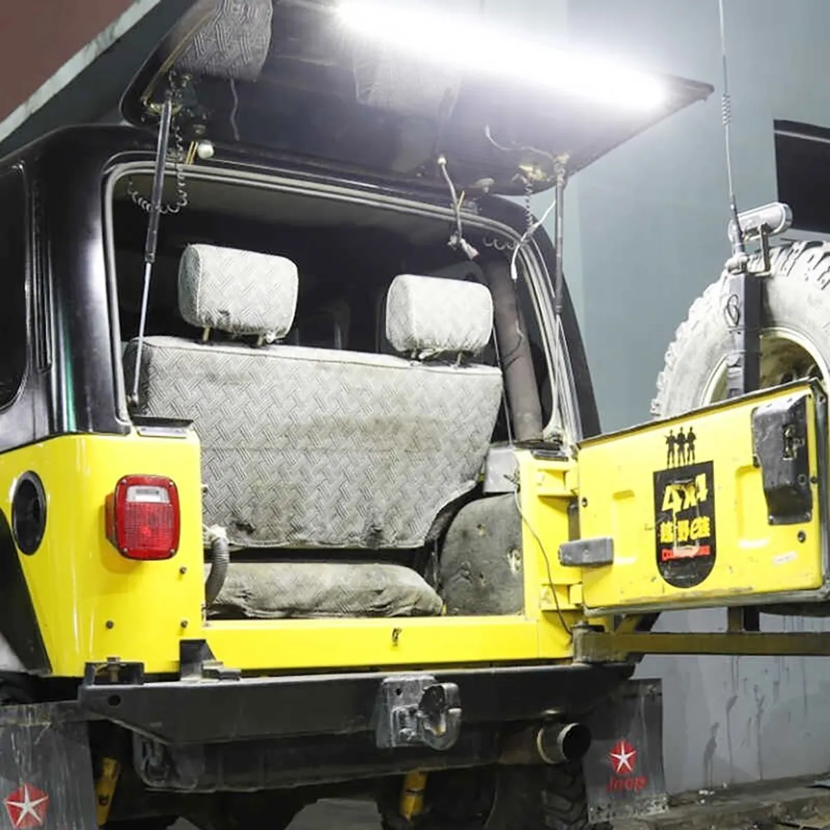 Tira De Luz Led Para Puerta Trasera De Jeep Wrangler Jl - Jk - Image 4