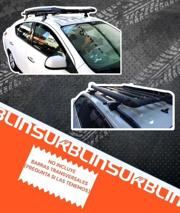 Canastilla Portaequipaje Bronx Aluminio Mediana 1m X 1.48m