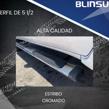 Estribos Bronx Dodge Ram Crew Cabina 2009-2018 Cromado - Image 4