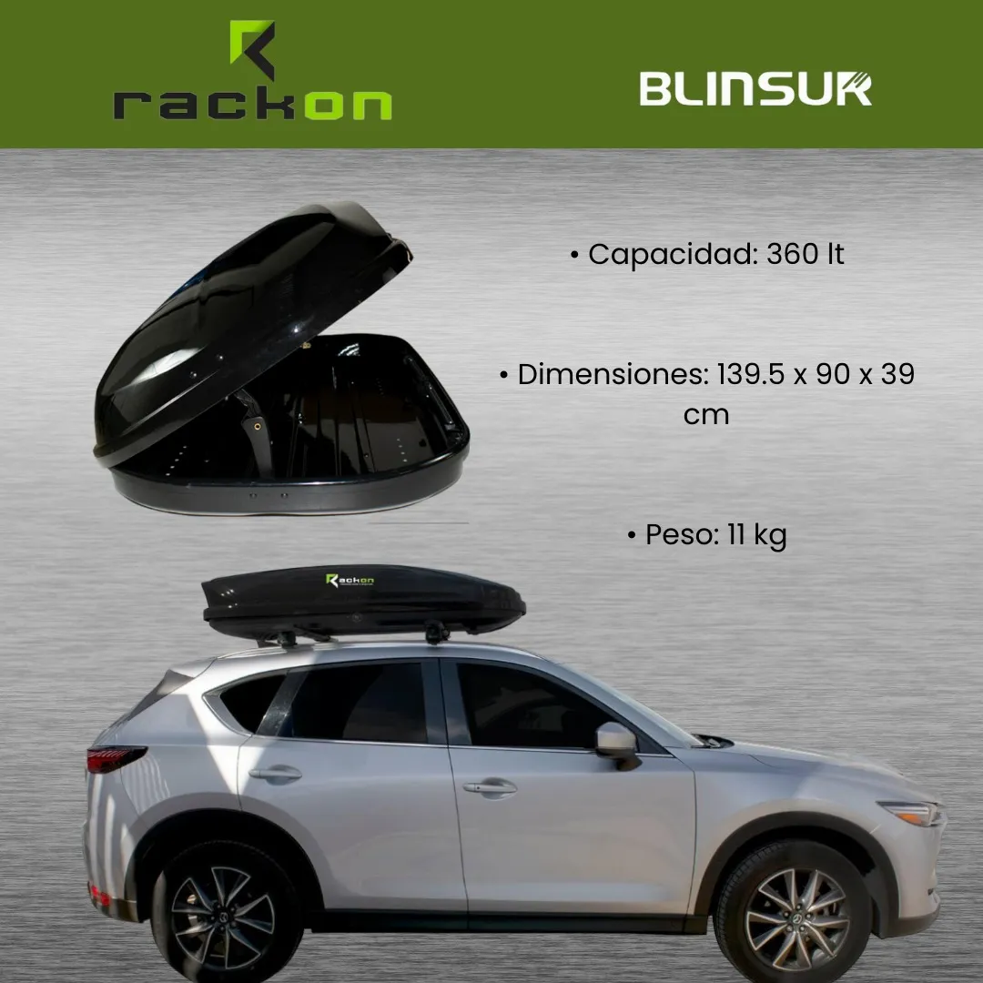 Hamburguesa Portaequipaje Universal S3 360 Litros Rackon - Image 4