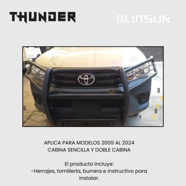 Burrera Euroguard Toyota Hilux 2009 - 2024 Thunder