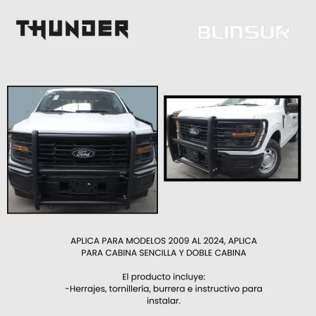 Burrera Euroguard Ford F-150 Lobo 2009 - 2024 Thunder - Image 5