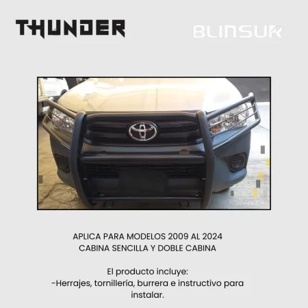 Burrera Euroguard Toyota Hilux 2009 - 2024 Thunder - Image 5