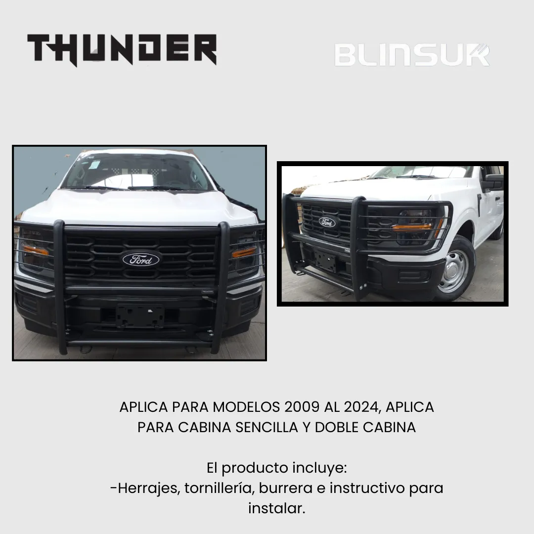 Burrera Euroguard Ford F-150 Lobo 2009 - 2024 Thunder - Image 5