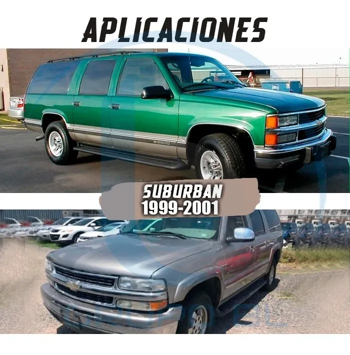 Burrera Super Bronco Chevrolet Suburban 1999-2001 Negro - Image 5