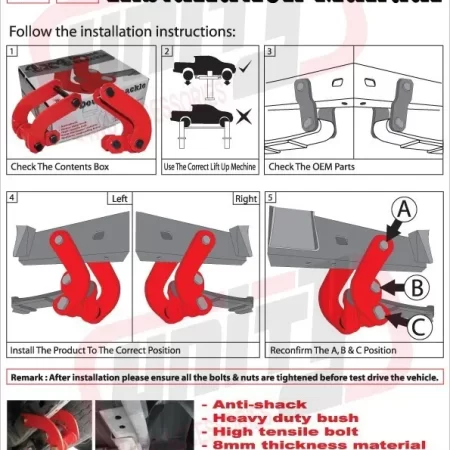 Grilletes Confort Suspension Suave Trasera Ranger 2012-2020 - Image 5