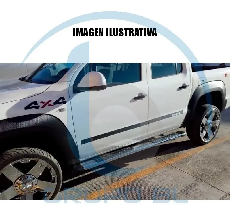 Estribos Ford Lobo F-150 Doble Cabina 2015 - 2020 Cromo - Image 5